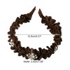 Unique Bargains Women's Rhinestone Pleated Headband Faux Pearl Headband 1 Pc - 4 of 4