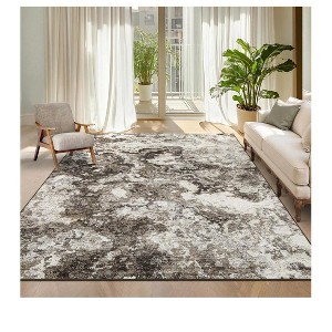 Machine Washable Modern Abstract Area Rug For Living Room Ultra Thin Non Slip Non Shedding Soft Carpet For Bedroom Low Pile Stain Resistant Indoor Ma - 1 of 4