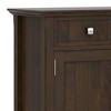 WyndenHall Normandy Wide Entryway Storage Cabinet Brunette Brown: Transitional Style, 3 Drawers, Pine Frame - 4 of 4