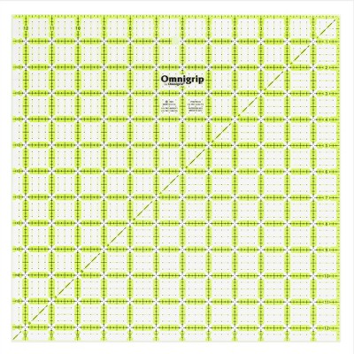 Omnigrid 12-1/2 X 12-1/2 Non-slip Square Quilting Ruler : Target