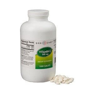 Geri Care Vitamin C 500mg Tablets, 1000 Count - 1 of 4