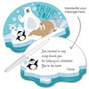 Big Dot of Happiness Arctic Polar Animals - Shaped Thank You Cards - Winter Baby Shower or Birthday Party Thank You Cards with Envelopes - Set of 12 - 2 of 4