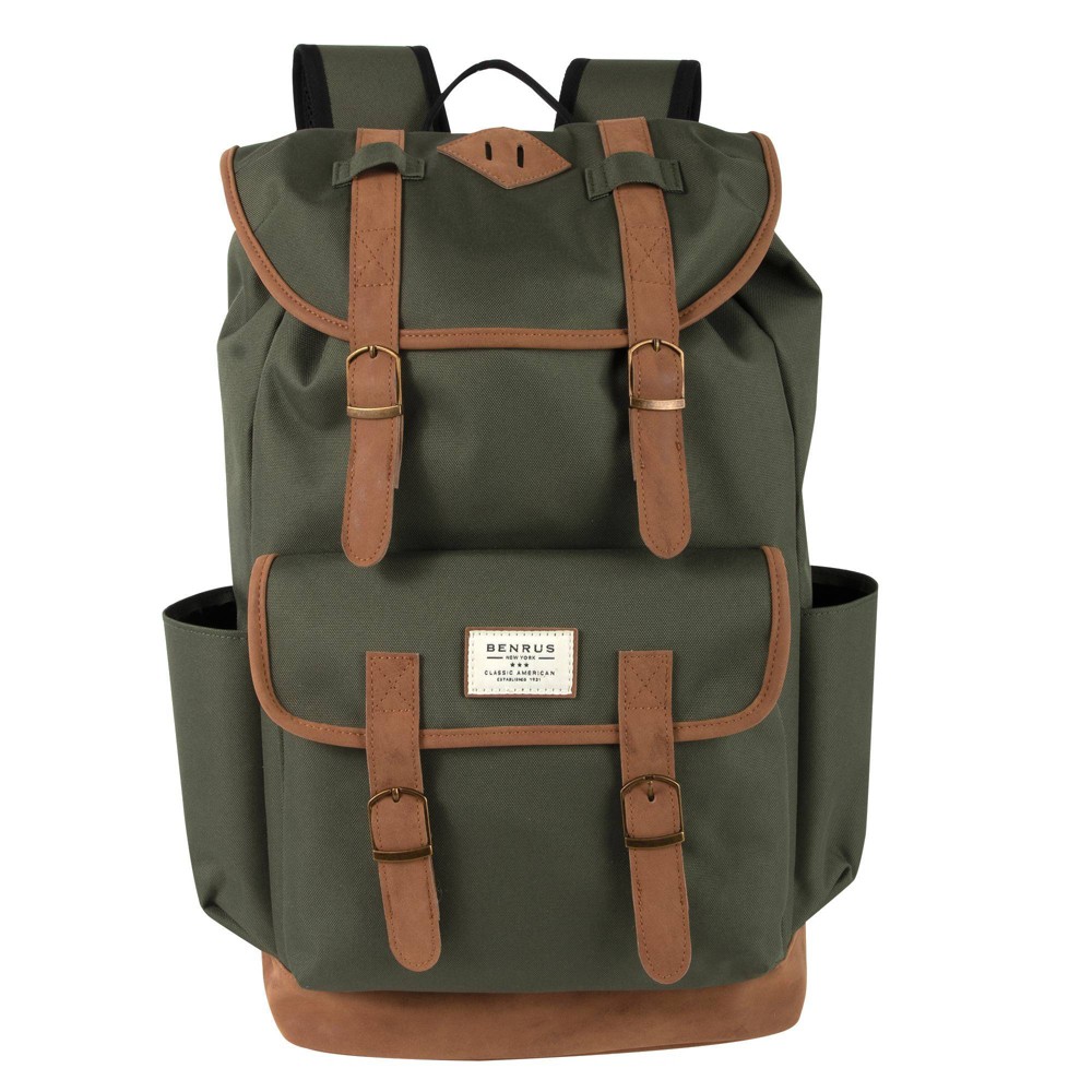 Benrus Rucksack Drawstring 19" Backpack - Green