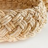 Plum & Post 27" Abaca French Braided Handcrafted Decorative Baskets Set of 2 - 3 of 4