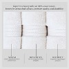 Home Weavers Elegance Essentials 550GSM 100% Cotton Zero Twist Super Absorbent Bath Towel Set - 4 of 4