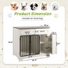 LAOTIES 37'' Wooden Dog Crate Furniture,Indoor Dog Kennel With Storage And Drawers,Modern End Table Dog Cage For Small And Medium Dogs - 3 of 4