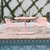 Infurnic Patio Seating Sets Modern Outdoor Furniture Set Featuring Unique Design,Perfect for Gardens, Living Spaces, Pink, 21.25"*20.75"*29.75" - 4 of 4