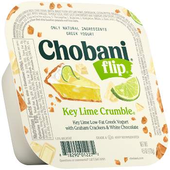 Chobani Flip Key Lime Crumble Low Fat Greek Yogurt - 4.5oz