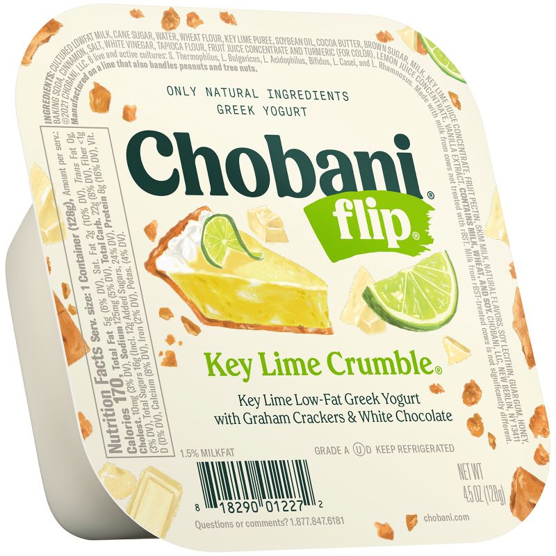 Chobani Flip Key Lime Crumble Low Fat Greek Yogurt - 4.5oz, 1 of 17