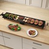 Tangkula 39.5" Extra Large Electric Griddle Portable Teppanyaki Grill with 2 Cooking Surface 4-Level Thermostat Control & Removable Drip Tray - 2 of 4