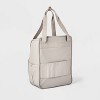 Pet Travel Gear Bag with Bowls Taupe - Open Story™ - 3 of 4