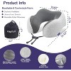 Neck Pillow for Traveling, Upgraded for Airplane Travel Pillow for Flight Headrest Sleep - 2 of 4