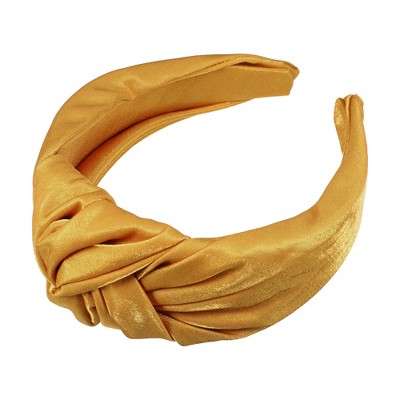 Unique Bargains Women's Shiny Knotted Wide Headband 1 Pc
