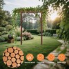 Garden Arch Trellis for Plant Climbing, 85 Inch Wooden Garden Arbor, Wedding Arch for Outdoor Lawn, Patio & Backyard, Easy Assembly - 4 of 4