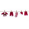 Kurt S. Adler 28.0 Inch Santa Suit Novelty Garland Laundry Clothes Pin Christmas Tree Garlands - 3 of 3