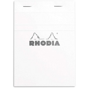 Rhodia Staplebound Notepad - Lined 80 sheets - 4 x 6 - White cover - 1 of 4