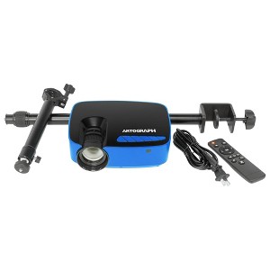 Artograph Smart HD Digital Art Projector, Wi Fi, Focus Clamp Stand, Flare 100, Blue/Black - Mini Portable Projector Screen System for Artists - 1 of 4