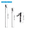 Unique Bargains Aluminum Alloy Collapsible Hiking Trekking Pole with Snow Basket 43-53 Inch - 2 of 4