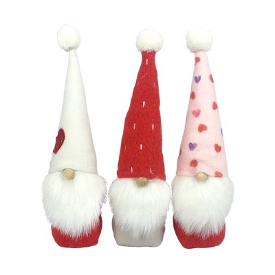 3pk Valentine's Day Gnomes Red/White/Pink - Spritz™