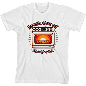"Fresh Out Of The Oven" Youth Crew Neck Short Sleeve Tee - 1 of 2