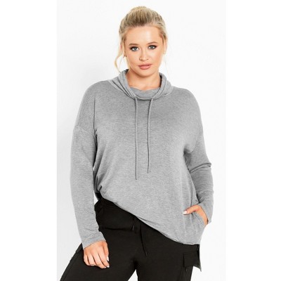 Avenue Women's Plus Size Addison Cowl Neck Tunic