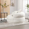 PAGED Fluffy Bean Bag Chair, Modern Floor Chair, Comfy Sofa Chair with High-Resilience Sponge Padding for Living Room - 4 of 4