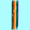 Adult Design By Humans Pride Rainbow Vertical Stripe By alphalezbean Racerback Tank Top - 2 of 2