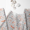 Bacati - Basketball Orange/Gray Muslin 100 percent Cotton Universal Baby US Standard Crib or Toddler Bed Fitted Sheet - 2 of 4