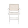 Meridian Furniture,Abby Cream Vegan Leather Dining Arm Chair, Set of 2 - 3 of 4