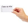 Juvale 200-Pack Enter to Win Cards, 3.5x2 White Entry Form Raffle Tickets Slips for Fairs, Contests, Ballots, Carnivals, Drawings, Auction Events - 4 of 4
