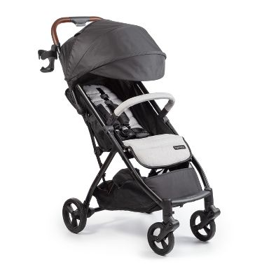 Ingenuity 3Dquickclose CS+ Compact Fold Stroller - Gray: 5-Point Harness, EVA Tires, 50 Lb Capacity, Metal Frame