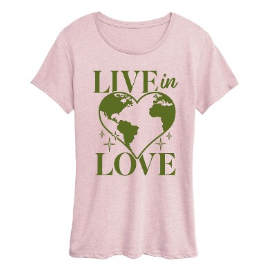 Women's - Instant Message - Live In Love Short Sleeve Graphic T-Shirt