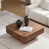 PAGED Square Coffee Table, Modern Side Table with Wood Veneer Tabletop, Compact Center Table for Living Room, Bedroom - 2 of 4