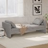 NicBex Small Single Daybed, Upholstered Chaise Lounger Day Bed with Pillows, No Mattress Needed - 2 of 4