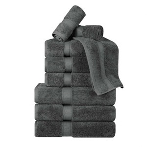 Luxury Cotton Heavyweight Ultra-Plush 9 Piece Towel Set by Blue Nile Mills - 1 of 4