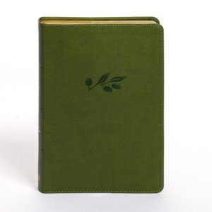 KJV Personal Size Giant Print Bible, Olive Leathertouch - by  Holman Bible Publishers (Leather Bound) - 1 of 1
