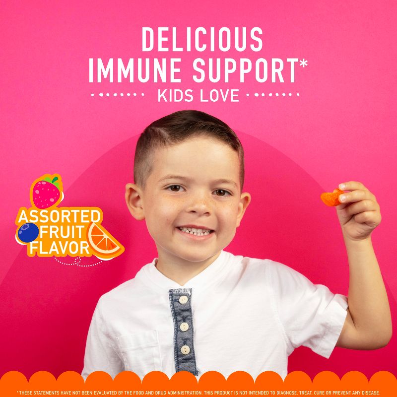 Airborne Kids Immune Support Gummies with Vitamin C &#38; Zinc - Assorted Fruit - 42ct, 6 of 11