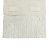 HomeRoots 26" X 51" Cream Geometric Cotton Macrame Hanging Tapestry - 4 of 4