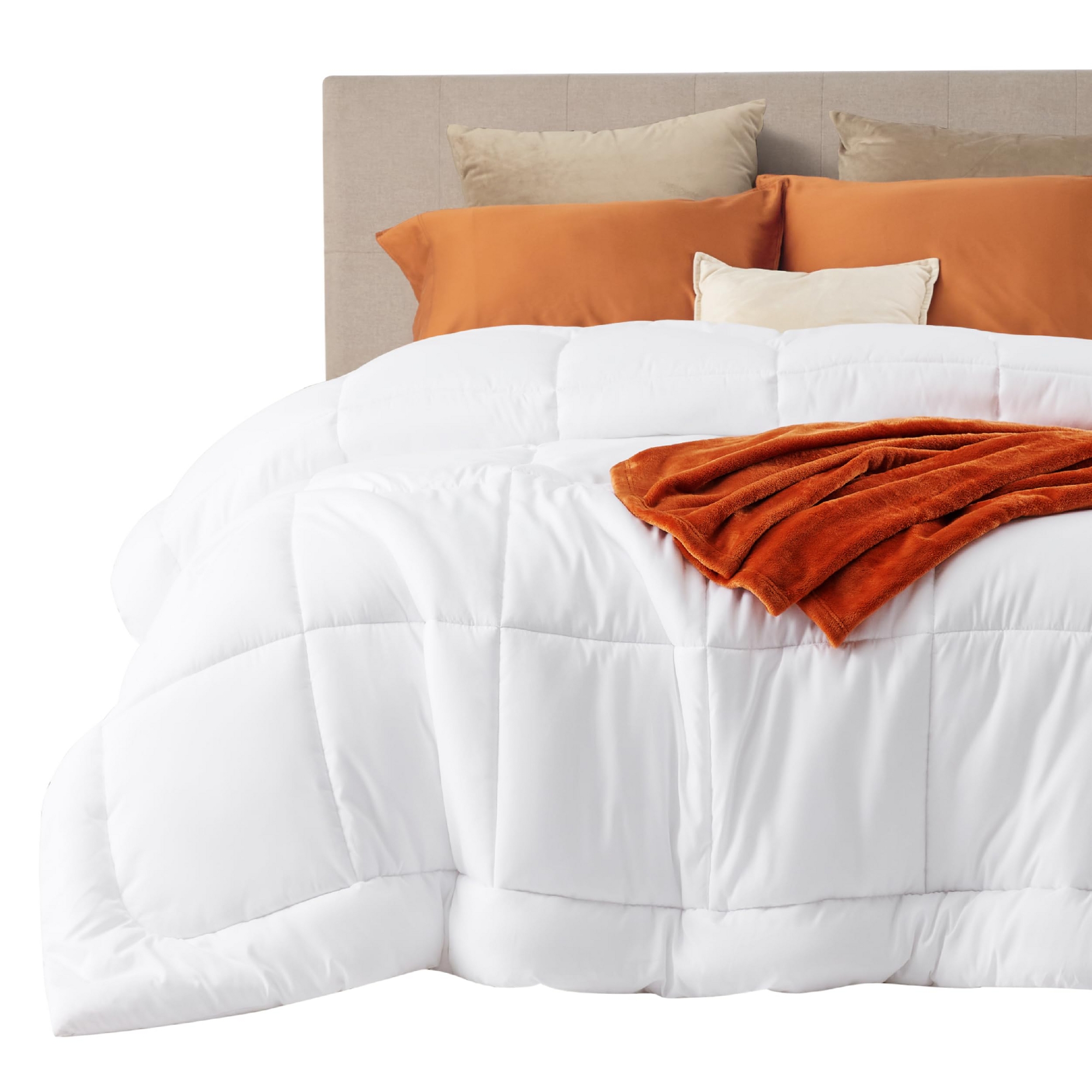 Bedsure Comforter Duvet Insert - Oversized King Size, All Season Duvet, Down Alternative Bedding, with 8 Tabs, Gifts for Women/Men,