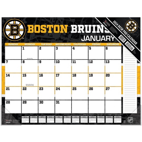 Boston Bruins 2024 Desk Calendar 