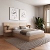 Nexera 4pc Queen Milano Bedroom Set Natural Blonde Oak - 2 of 4