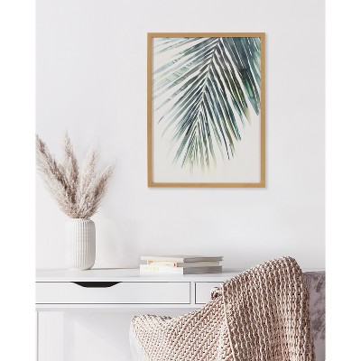 Gold Framed Tropical Palm Botanical Print, 12x16