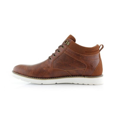 Polar Fox Mens Sanders MPX506058 Mid-Top Perforated Casual Sneaker Boots, in Brown, Size 11 — фото 4