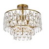Elegant Lighting Mila 16 inch flush mount in brass - 3 of 4
