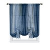 GoodGram Ombre Crushed Satin Sheer Single Window Curtains & Valances - 2 of 4
