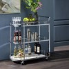 Acme Furniture Inyo Bar Serving Cart Clear Glass/Chrome Finish - 2 of 4