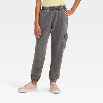 Girls' Fleece Joggers - All In Motion™ Heathered Gray Xs : Target