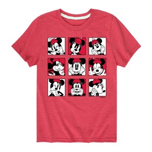 Girls' - Disney - Minnie Grid Short Sleeve Graphic T-Shirt - 1 of 4
