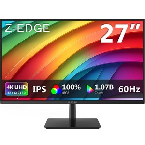 Z-EDGE 27-inch 4K IPS Monitor, UHD(3840x2160) 60Hz Refresh Rate, 300cd/m² - 1 of 4