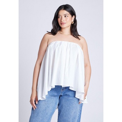 ELOQUII Women's Plus Size Cascading Tube Top